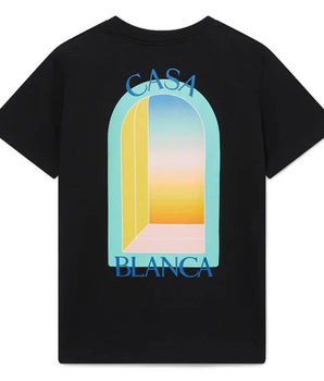 Casablanca Black Cotton T-Shirt