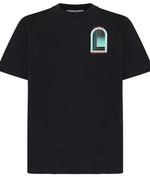 Casablanca Black Cotton T-Shirt