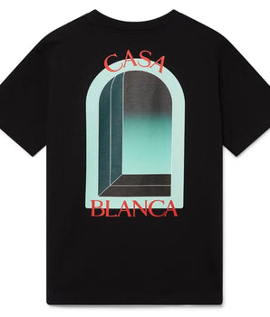 Casablanca Black Cotton T-Shirt