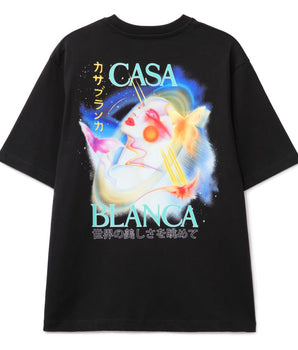 Casablanca Black Cotton T-Shirt