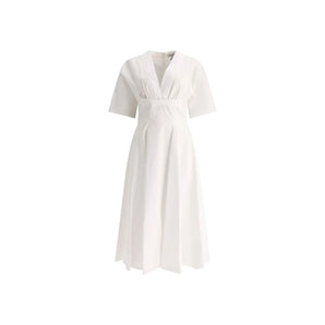 Alaïa White Cotton Casual Dress