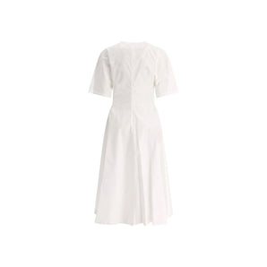 Alaïa White Cotton Casual Dress