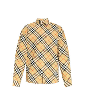 Burberry Brown Cotton Pattern Shirt