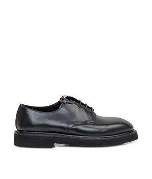 Premiata Black Calfskin Oxfords And Derbies