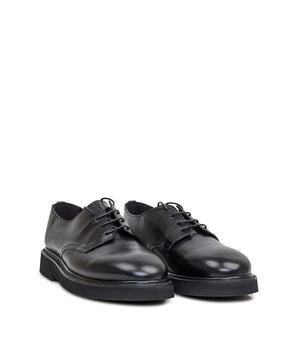 Premiata Black Calfskin Oxfords And Derbies
