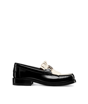 Dior Black Calfskin Slip-On Loafers