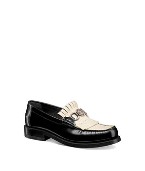 Dior Black Calfskin Slip-On Loafers