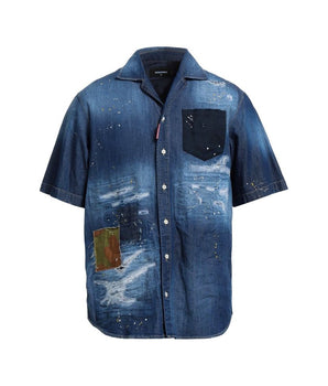 Dsquared² Blue Denim Shirt