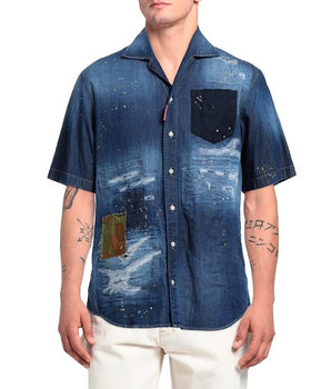 Dsquared² Blue Denim Shirt