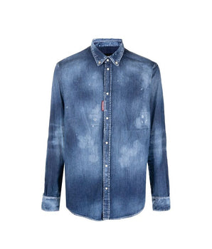 Dsquared² Blue Denim Shirt