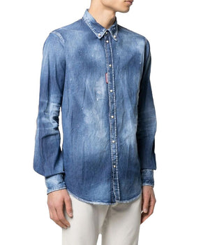Dsquared² Blue Denim Shirt