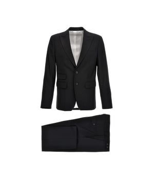Dsquared² Black Elastane Two-Piece Suit