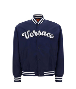 Versace Blue Nylon Bomber
