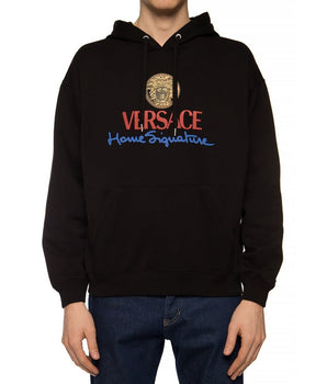 Versace Black Cotton Sweatshirt