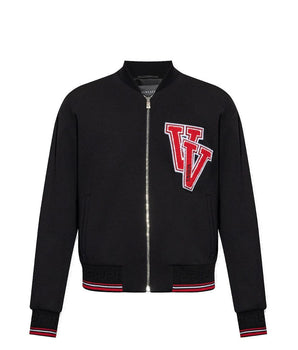 Versace Black Virgin Wool Bomber