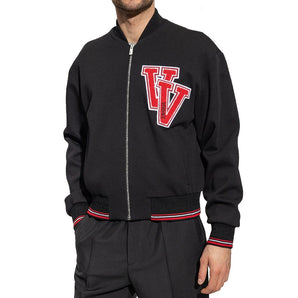 Versace Black Virgin Wool Bomber