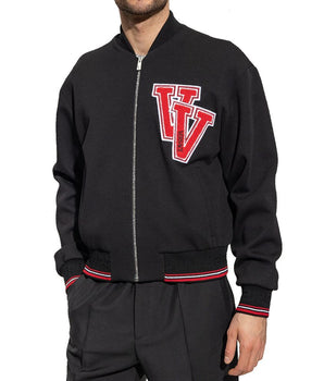 Versace Black Virgin Wool Bomber