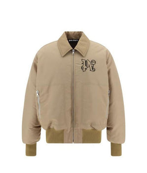Palm Angels Beige Polyamide Bomber