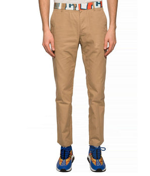 Versace Beige Cotton Chino Pants