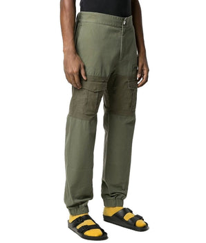 Palm Angels Green Cotton Cargo Pants