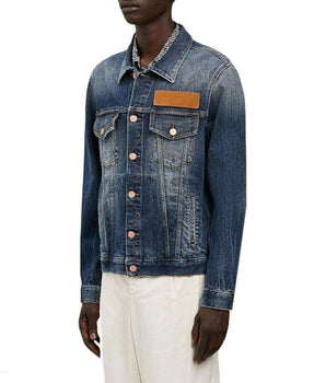 Palm Angels Blue Cotton Denim Jacket
