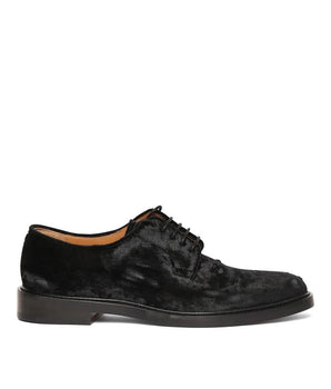 Maison Margiela Black Polyester Oxfords And Derbies