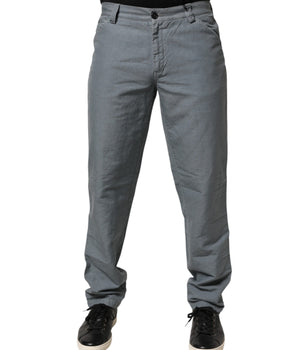 Master Coat Gray Cotton Regular Fit Men Denim Trouser Jeans