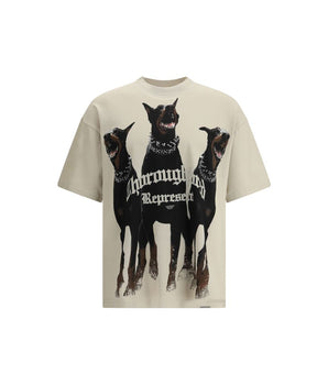 Represent Beige Cotton T-Shirt