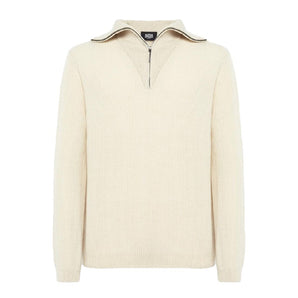 Alpha Studio White Cashmere Sweater