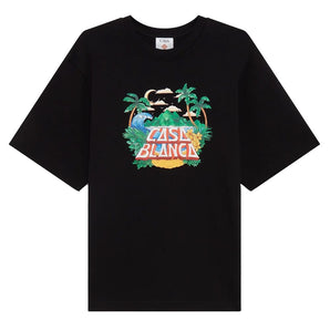 Casablanca Black Cotton T-Shirt