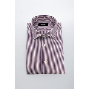 Baldinini Trend Purple Cotton Men Shirt