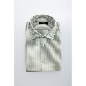 Baldinini Trend Green Cotton Men Shirt
