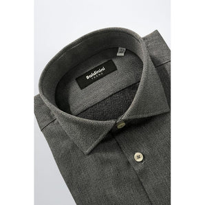 Baldinini Trend Gray Cotton Men Shirt