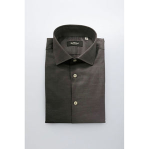 Baldinini Trend Gray Cotton Men Shirt