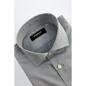 Baldinini Trend Light Blue Cotton Men Shirt