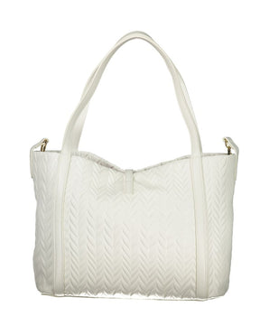 Mario Valentino White Polyethylene Handbag