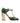 Dolce & Gabbana Green Leather T-STRAPS Heels Sandals Shoes