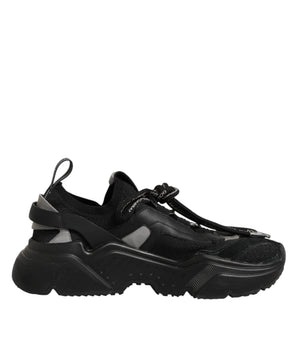 Dolce & Gabbana Black Daymaster Low Top Women Sneakers  Shoes