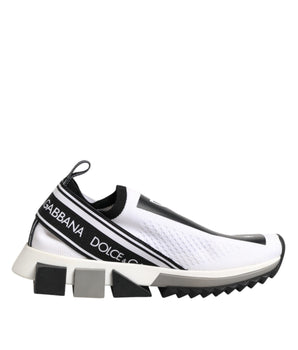 Dolce & Gabbana White Logo Low Top Sorrento Sneakers Shoes