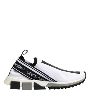 Dolce & Gabbana White Logo Low Top Sorrento Sneakers Shoes