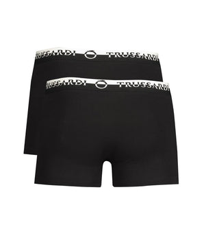 Trussardi Black Cotton Underwear