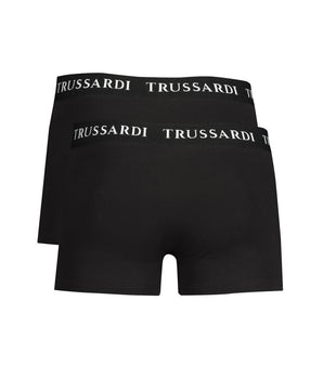 Trussardi Black Cotton Underwear