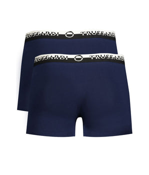 Trussardi Blue Cotton Underwear