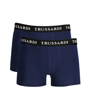Trussardi Blue Cotton Underwear