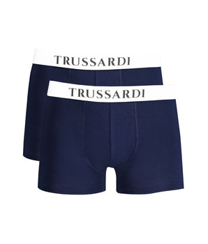 Trussardi Blue Cotton Underwear