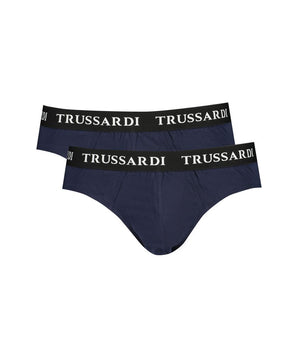 Trussardi Blue Cotton Underwear