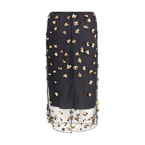 Forte_Forte Black Polyamide Long Skirt