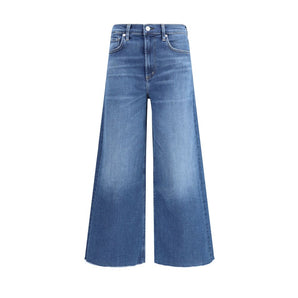 Citizens of Humanity Blue Cotton Cropped Jeans