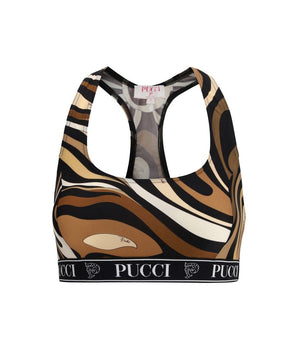 Emilio Pucci Multicolor Polyamide Sport Bra