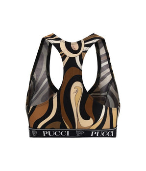 Emilio Pucci Multicolor Polyamide Sport Bra